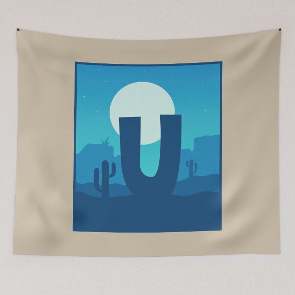 Item preview, Letter U - Blue Sky at Night designed and sold by pixelinga.