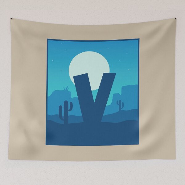 Item preview, Letter V - Blue Sky at Night designed and sold by pixelinga.