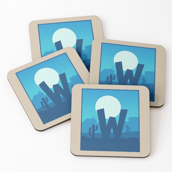 Item preview, Letter W - Blue Sky at Night designed and sold by pixelinga.