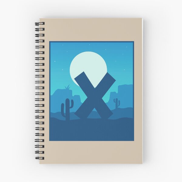 Artikelvorschau, Letter X - Blue Sky at Night entworfen und verkauft von pixelinga.