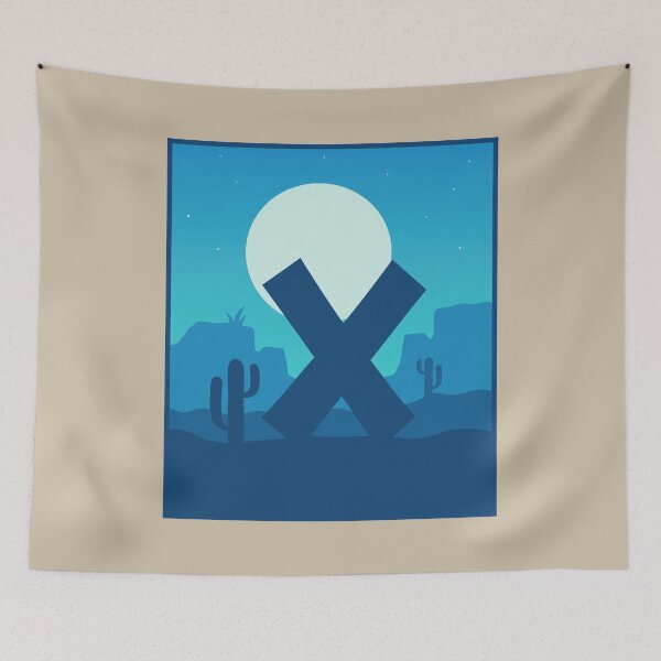 Item preview, Letter X - Blue Sky at Night designed and sold by pixelinga.