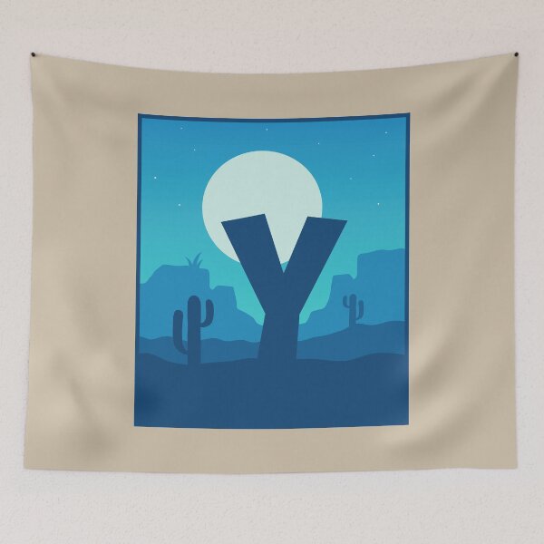 Item preview, Letter Y - Blue Sky at Night designed and sold by pixelinga.