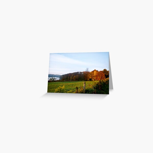 an autumn morning Greeting Card