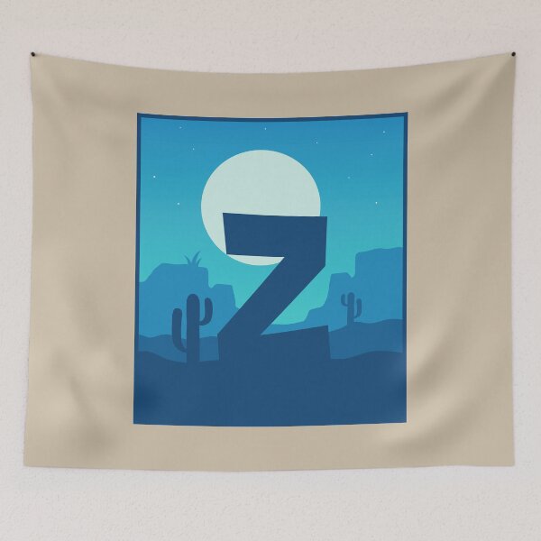 Item preview, Letter Z - Blue Sky at Night designed and sold by pixelinga.
