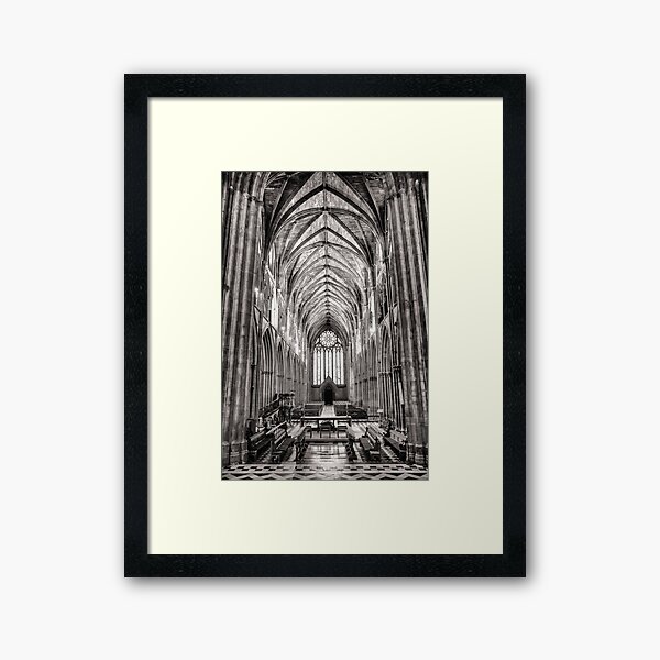 Vista previa del artículo con la obra «Catedral de Worcester en Mono.», diseñado y vendido por Maybrick.