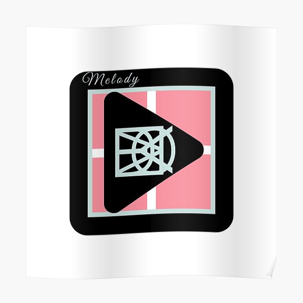 Melody: Name Logo Poster