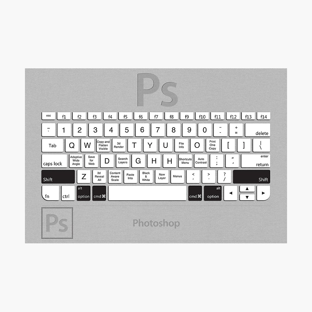 photoshop keyboard shortcuts pc us paper print out