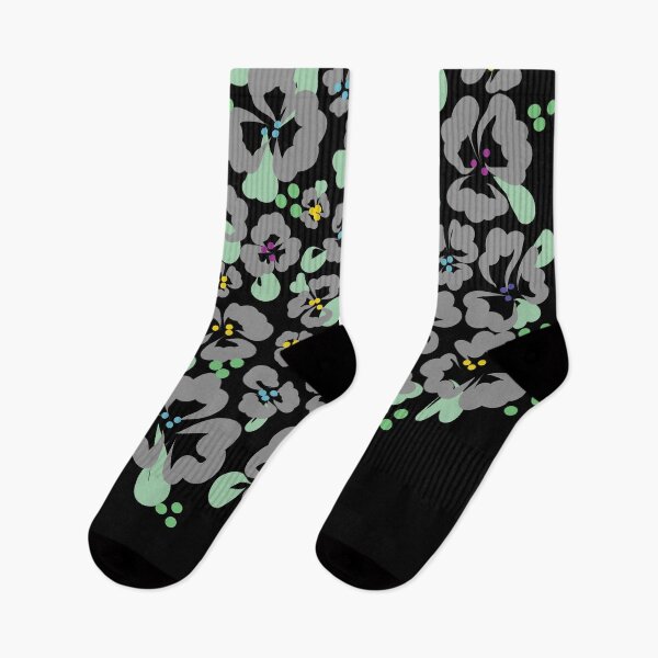 Item preview, Simple Sweet Grey and Green on Black designed and sold by MoodyCarp.
