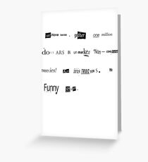 Tarjeta de felicitación La letra de rescate de Big Lebowski Bunny Edición limitada Imprimir