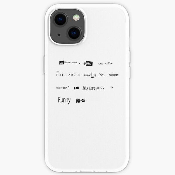The Big Lebowski Bunny ransom letter Limited Edition Print iPhone Soft Case