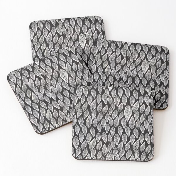 Item preview, Black and white leaf x-ray designed and sold by Shelley Gilbert.