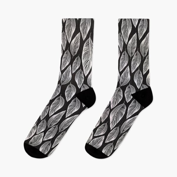 Item preview, Black and white leaf x-ray designed and sold by Shelley Gilbert.