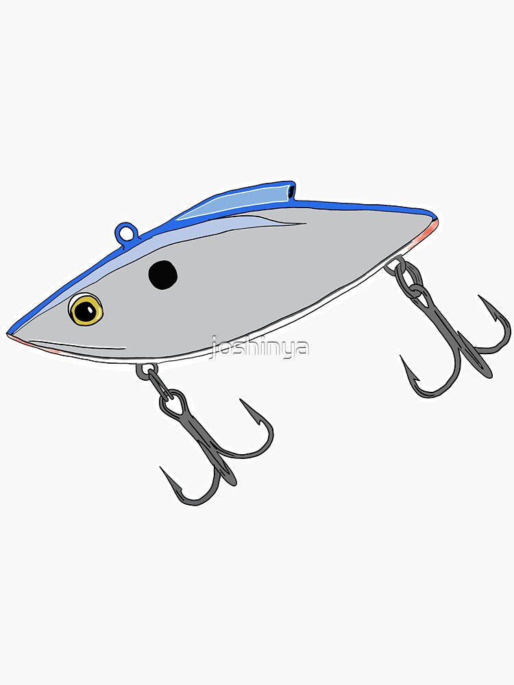 Rattle Trap Fishing Lure Sticker for Sale by joshinya
