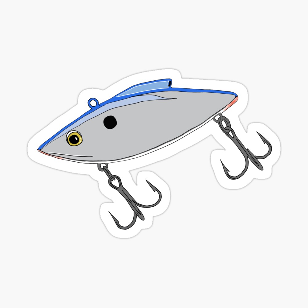 Rattle Trap Fishing Lure Sticker for Sale by joshinya