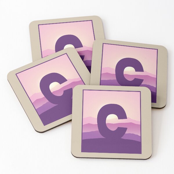 Item preview, Letter C - Pink Hills designed and sold by pixelinga.