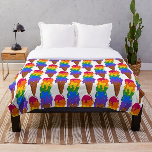 Scooped High for Pride Throw Blanket