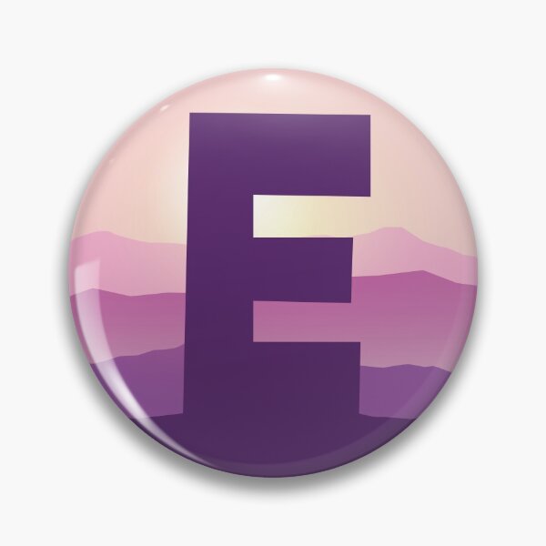 Item preview, Letter E - Pink Hills designed and sold by pixelinga.