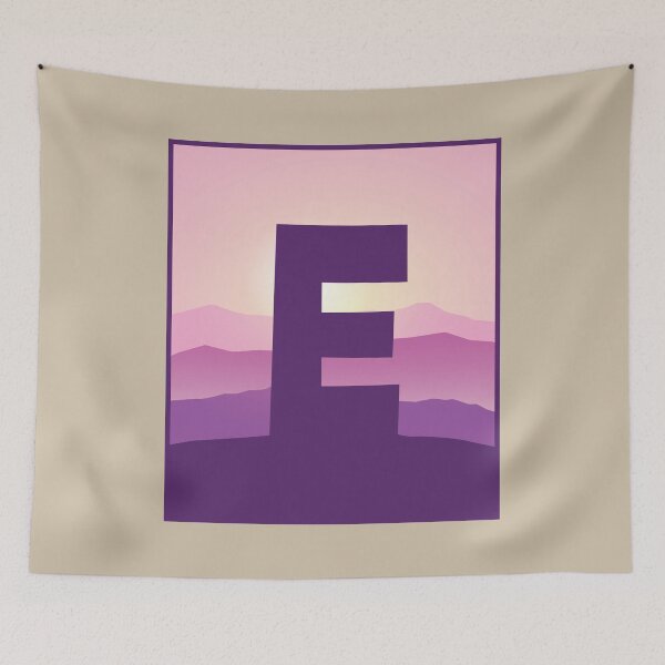 Item preview, Letter E - Pink Hills designed and sold by pixelinga.