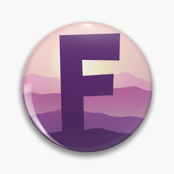 Item preview, Letter F - Pink Hills designed and sold by pixelinga.