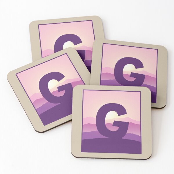 Item preview, Letter G - Pink Hills designed and sold by pixelinga.