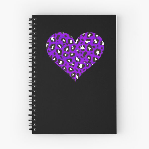 Item preview, Purple, Black and White Leopard Print Heart designed and sold by Bumblefuzzies.