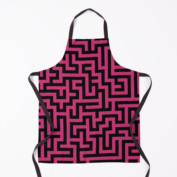 Item preview, Maze Pattern in Pink and Black designed and sold by KeksWorkroom.