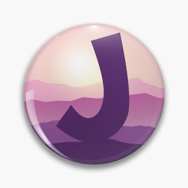 Item preview, Letter J - Pink Hills designed and sold by pixelinga.