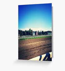 Saratoga Springs Racing Greeting Card
