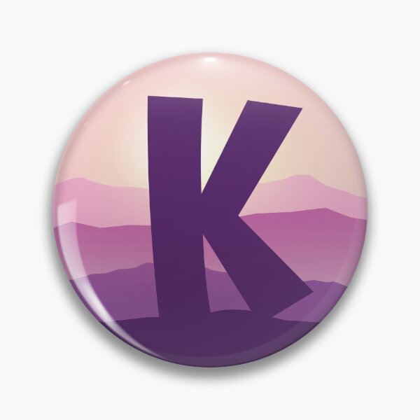 Item preview, Letter K - Pink Hills designed and sold by pixelinga.