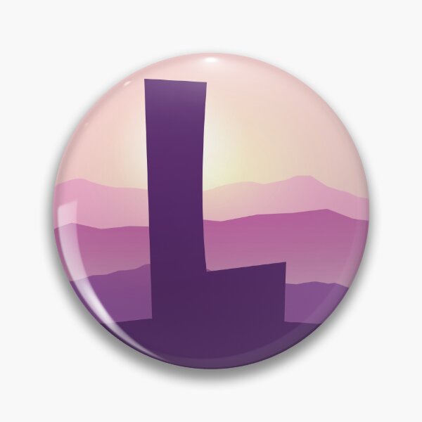 Item preview, Letter L - Pink Hills designed and sold by pixelinga.