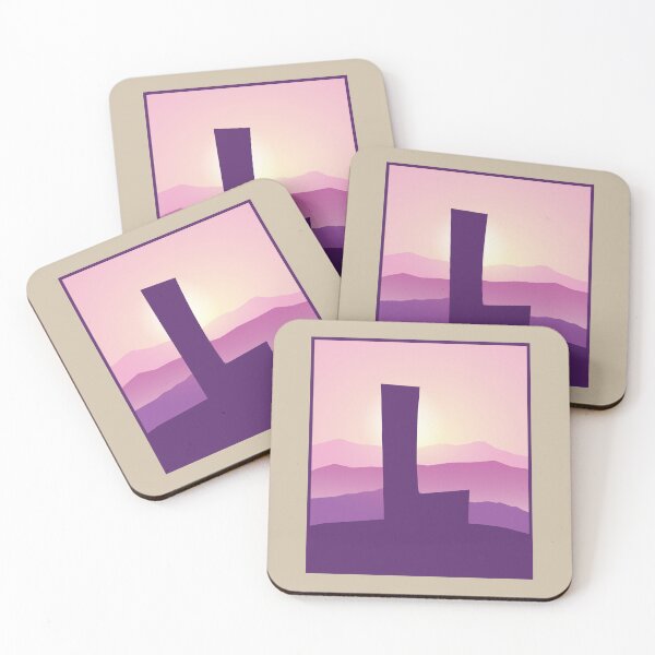 Item preview, Letter L - Pink Hills designed and sold by pixelinga.