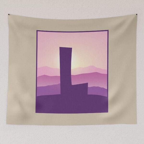 Item preview, Letter L - Pink Hills designed and sold by pixelinga.