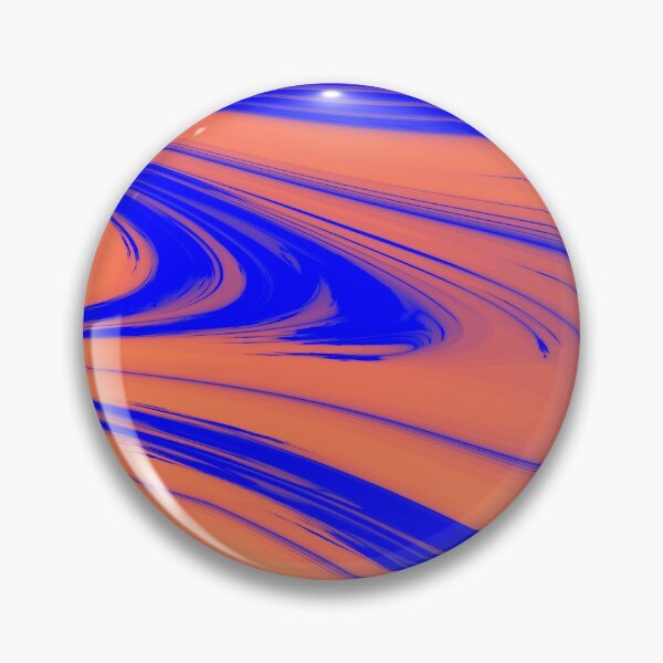 Item preview, Blue and Orange Abstract Curves designed and sold by KeksWorkroom.
