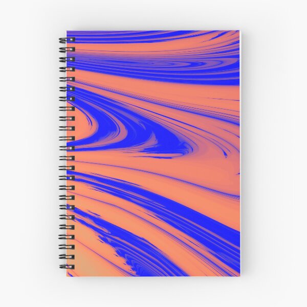 Item preview, Blue and Orange Abstract Curves designed and sold by KeksWorkroom.