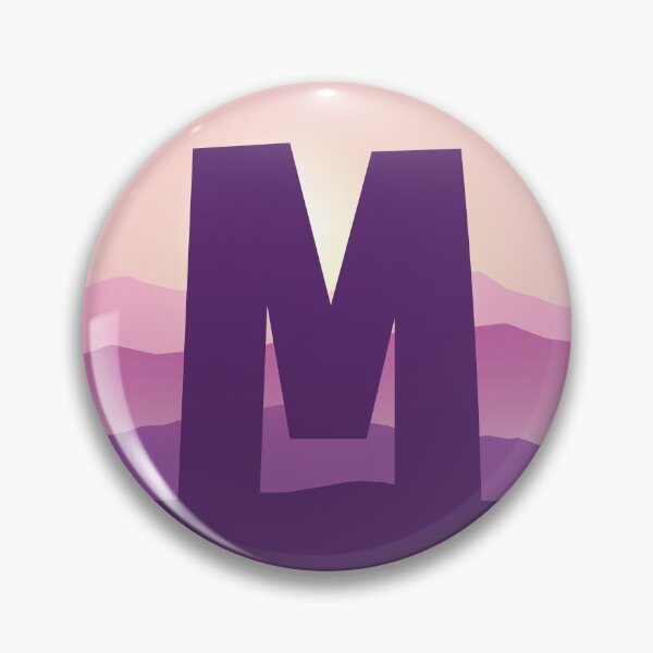 Item preview, Letter M - Pink Hills designed and sold by pixelinga.