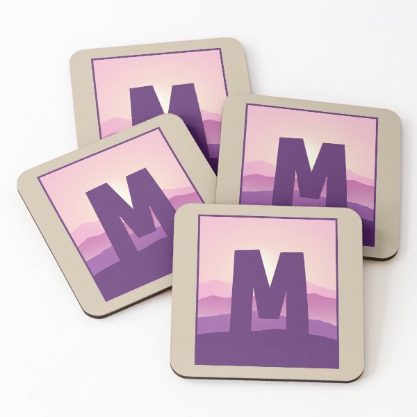 Item preview, Letter M - Pink Hills designed and sold by pixelinga.