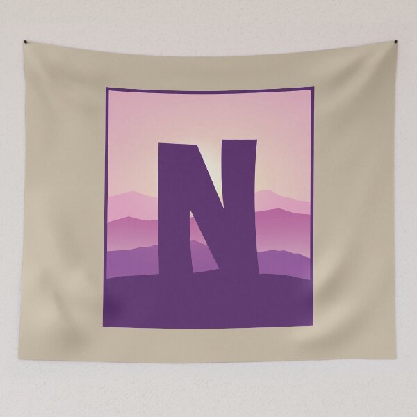 Item preview, Letter N - Pink Hills designed and sold by pixelinga.