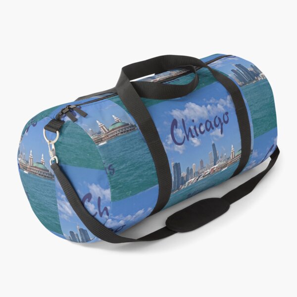 Chicago, Illinois, US - Chicago Skyline and Landmarks - Pier and Lakefront Duffle Bag