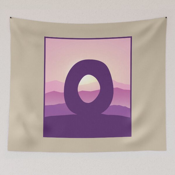 Item preview, Letter O - Pink Hills designed and sold by pixelinga.