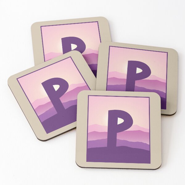 Item preview, Letter P - Pink Hills designed and sold by pixelinga.