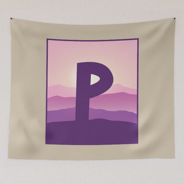 Item preview, Letter P - Pink Hills designed and sold by pixelinga.