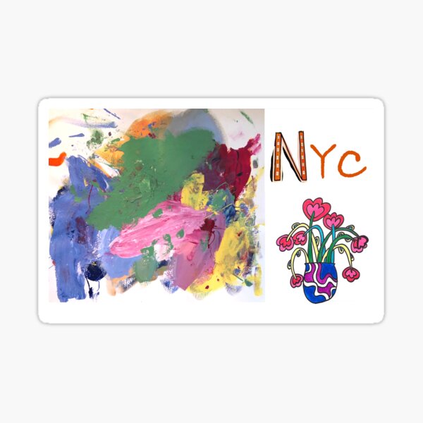 A Winner of Rockefeller Center's, "The Flag Project" 50% Will Be Donated to a NYC non-profit!  Sticker