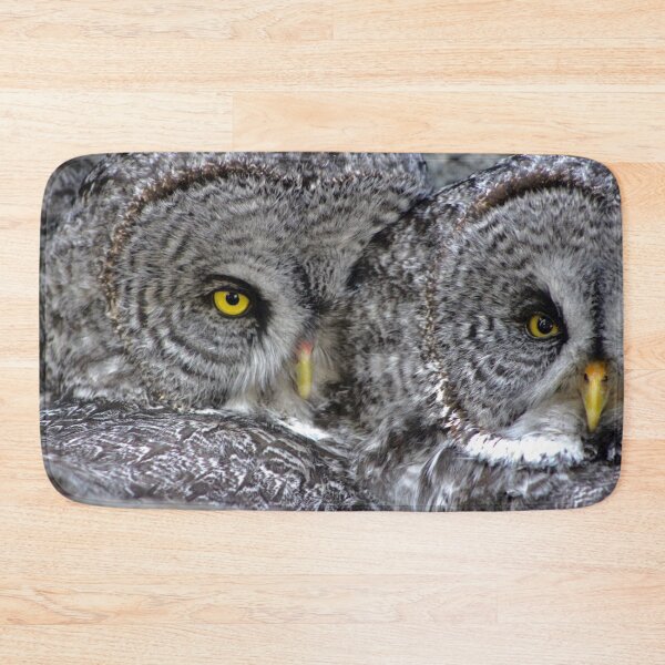 Item preview, Cozy Great Grey Owls designed and sold by TrashPandaCreative.