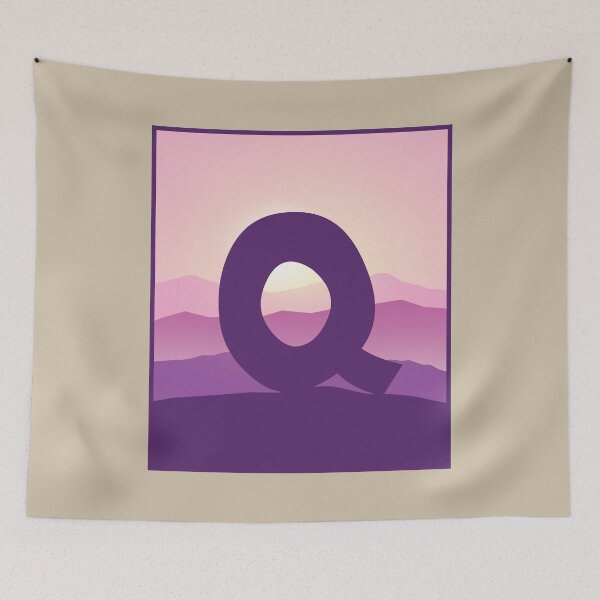 Item preview, Letter Q - Pink Hills designed and sold by pixelinga.