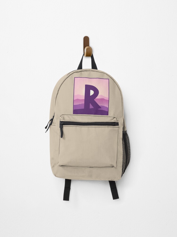Thumbnail 1 of 3, Backpack, Letter R - Pink Hills designed and sold by pixelinga.