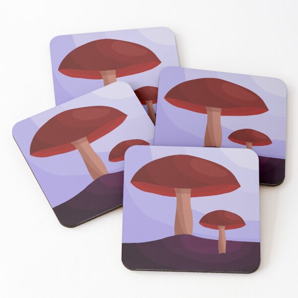 Item preview, Abstract Red Mushrooms designed and sold by withthewind.