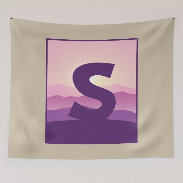 Item preview, Letter S - Pink Hills designed and sold by pixelinga.