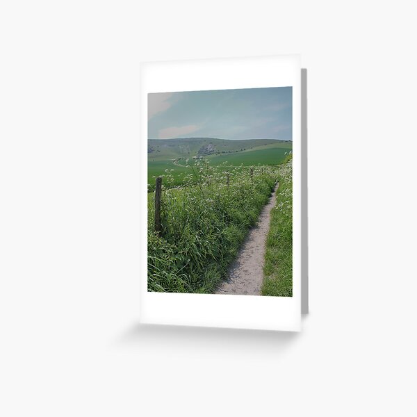 The path to the hill Greeting Card