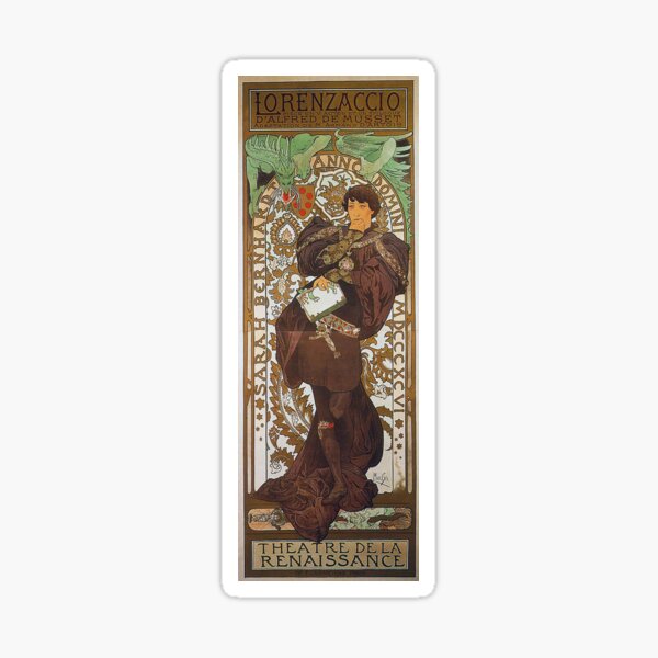 Item preview, Lorenzaccio - Alphonse Mucha - 1896 designed and sold by CJET.
