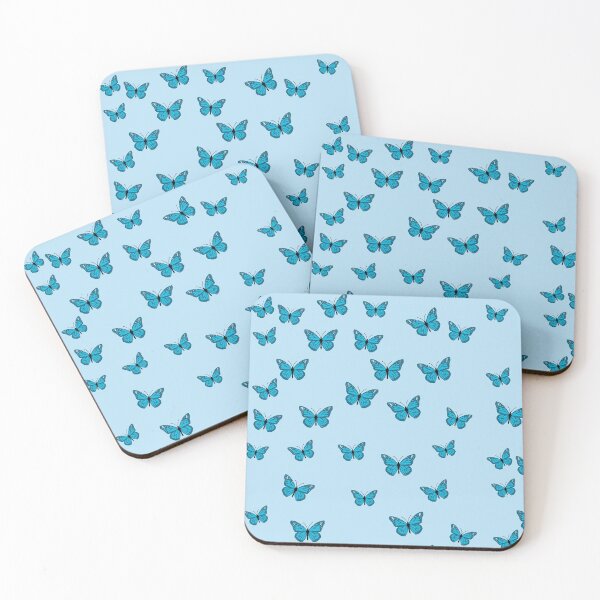 Item preview, blue butterfly pattern designed and sold by meganalexaa.